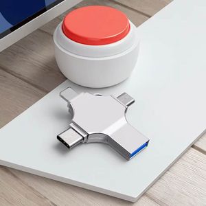 Clé USB personnalisée avec logo <span class=keywords><strong>4</strong></span> en 1 haute vitesse USB 2.0/3.0 OTG en métal nouvelle clé USB 16 Go-128 Go Type-C - Product Image 3
