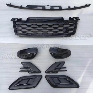 For Land Rover Range Rover Sport 2018-2019 <b>Car</b> Bumper Grill Side Air Intake Vent Side <b>Mirror</b> Cover Front Bumper Grill Exterior - Product Image 2
