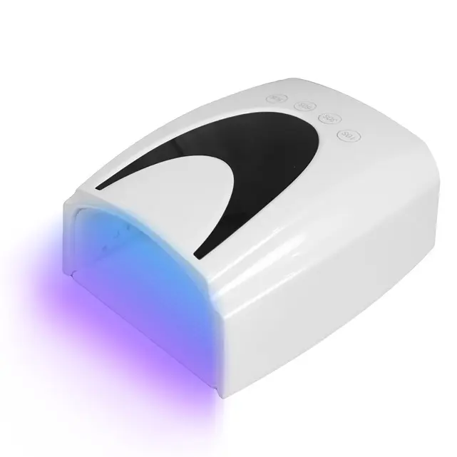 New High Power 66W Professional Cordless Rechargeable Led Uv Nail Lamp Dryer Machine White For Nails Gel Polish