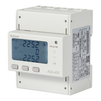 Medidor de Energía Multifunción Trifásico ADL400, Montaje en Riel DIN, RS485 Modbus, Pantalla LCD, Precisión 0.5S, 3x220 380V 50A