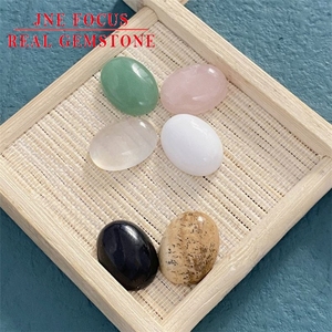 Piedras preciosas sueltas huevos piedra cristal Natural piedra semipreciosa anillo ovalado gema hecha a mano DIY productos semiacabados anillo gema - Product Image 4