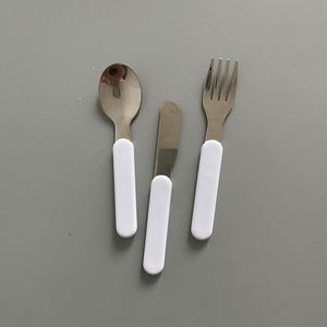 Ustensiles de sublimation pour enfants : couteau, fourchette et cuillère en acier inoxydable imprimable pour adultes, sans BPA, pour transfert thermique - Product Image 3