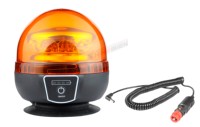 Baliza LED Recargable Eléctrica R65, Baliza de Advertencia Recargable, Luz Estroboscópica Giratoria Impermeable