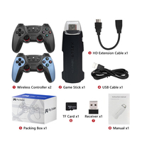 Console de jeux vidéo rétro 4K 2,4 GHz 3D HD avec 64 Go, 40000+ jeux, manette sans fil, émulateur TV, prise en charge multijoueur, 128 Go, 50000+ jeux