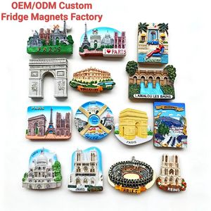 Aimants Souvenirs 3D Personnalisés en Résine France – Aimants de Réfrigérateur Tour Eiffel Paris en Gros pour Boutiques de Cadeaux, Tourisme, Décoration Commémorative et Maison - Product Image 1