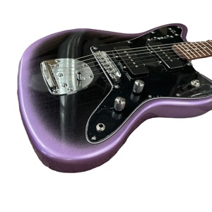 Nueva <span class=keywords><strong>Guitarra</strong></span> Eléctrica Profesional II Jazzmast, Diapasón de Madera de Tilo, Cuerpo de Caoba, Pastillas HH, Acabado Brillante, Personalizada en Color Morado - Product Image 1