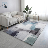 UOO Bequemer und dicker Schlafzimmer teppich Langer flauschiger Teppich Krawatten gefärbter maschinen wasch barer Wohnzimmer teppich