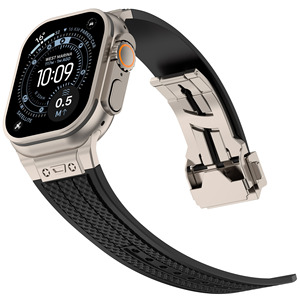 Bracelet de sport en silicone monochrome haut de gamme compatible avec Apple Watch Ultra / S11 - Product Image 5