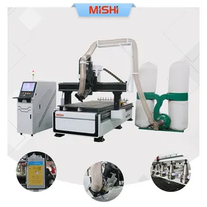 MISHI Factory Quality Big Size Woodworking Cnc Router 1325 1530 2030 Wood MDF Door Foam 3 4 Axis ATC Cnc Milling Machine