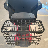 Trottinette pliable manuelle Chunlai 400w à 4 roues Q4 rouge, batterie au lithium 15 AH, autonomie WLTC de 35 km, pneus tubeless de 10 pouces, certifiée CE
