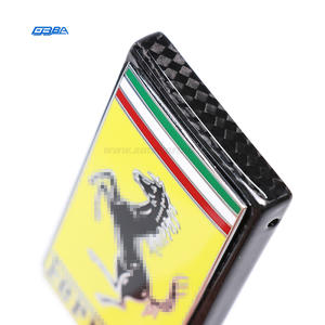 Funda Protectora para Llave de Ferrari F8, Ligera, de Fibra de Carbono Real, Color Amarillo - Product Image 4