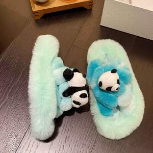 รองเท้าแตะ<span class=keywords><strong>ใน</strong></span>บ้านผ้าฝ้ายน่ารักน้ำหนักเบาสำหรับผู้หญิงใส่ในบ้านกลางแจ้ง/<span class=keywords><strong>ใน</strong></span>ร่มสำหรับใส่<span class=keywords><strong>ใน</strong></span>บ้านตุ๊กตาหมีแพน<span class=keywords><strong>ด</strong></span>้าสำหรับฤดูร้อนฤ<span class=keywords><strong>ด</strong></span>ูหนาว - Product Image 4