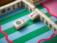 Tapis de jeu de Mahjong anti-plis de 3 mm antidérapant avec coussin amortissant pour Mahjong américain et poker