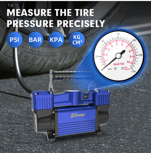 Mode arrêt automatique <span class=keywords><strong>12V</strong></span> numérique Double cylindres MAX 150PSI <span class=keywords><strong>gonfleur</strong></span> de pneu <span class=keywords><strong>compresseur</strong></span> d'air de pneu de voiture robuste pour voiture camion SUV - Product Image 4