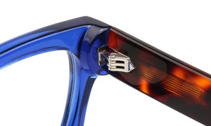 Marco de gafas ópticas vintage unisex éxito de ventas MA64 logotipo personalizado bisel grueso acetato claro o negro lente para lectura - Product Image 5