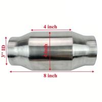 Konverter Katalitik Tiga Arah Universal YueYang Euro1/2/34/5 100/200/300cell Bahan Stainless Steel untuk Mobil Diesel Depan