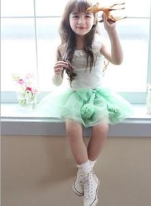 Conjunto de Ropa Infantil al por Mayor, Camiseta sin Mangas con Encaje y Falda de Malla, Trajes para Niñas Pequeñas de Fábrica China - Product Image 2