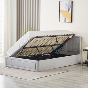 Disponibile a Basso Prezzo, Letto Morbido Queen/Double Size con Struttura Imbottita in Tessuto, Arredamento per Casa e Appartamento con Design Personalizzabile - Product Image 2