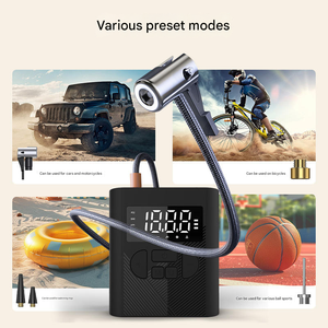 <span class=keywords><strong>Gonfleur</strong></span> <span class=keywords><strong>de</strong></span> pneus portable 6000 mAh, compresseur d'air 12 V sans fil pour voiture, moto et vélo - Product Image 3