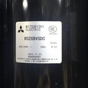 Compresseur Mitsubishi Rs208vsdc 220-240v 50hz R-22 pour remplacement de climatisation - Product Image 1