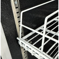 Réfrigérateur commercial noir à refroidissement par ventilateur, porte simple, vertical, pour vin, avec dégivrage automatique et contrôle numérique