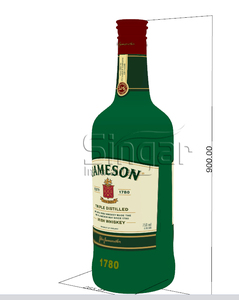 <span class=keywords><strong>Bouteille</strong></span> <span class=keywords><strong>de</strong></span> whisky irlandais géante gonflable <span class=keywords><strong>de</strong></span> 9 m/30 pi pour la promotion, les bars et les événements en plein air - Product Image 5