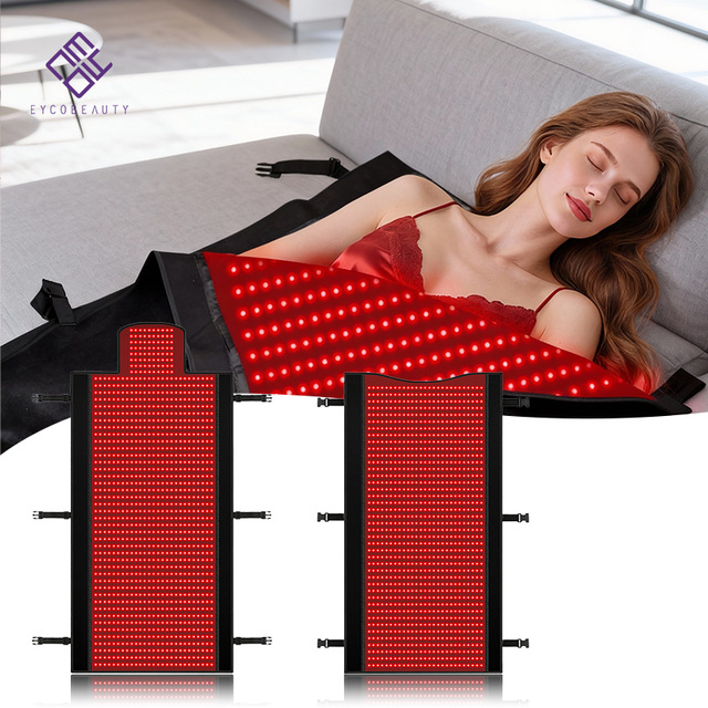 EYCO Home Use Mat Far Infrared 660Nm 850Nm Led Red Near Infrared Light Therapy Bed Full Body Wrap Red Light Therapy Mat Yoga