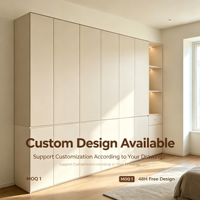 Armoire en bois beige minimaliste moderne, personnalisable, 2 tiroirs, écologique, gain de place, hôtel, villa, meubles de maison en MDF, chambre à coucher