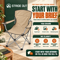 Chaise pliante de camping en tissu Oxford, robuste, pour la pêche en plein air, la plage, avec porte-gobelet, logo personnalisé