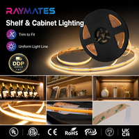 Süper Parlak 12V COB LED Şerit Işık 480LED/m 3000K CRI90 Esnek Noktasız Lineer Aydınlatma Güçlü Kendinden Yapışkanlı Sırtlı