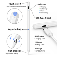 Offre Spéciale stylet capacitif actif universel de conception magnétique en aluminium de texture originale pour la tablette capacitive d'écran