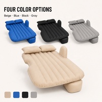 Lit gonflable pour voiture Meilunmei, matelas pneumatique pour siège arrière de SUV, matelas de voyage, 135x80cm, PVC floqué, lit pliable pour le camping et les voyages