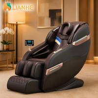 Sillón de Masaje Eléctrico Shiatsu 3D Personalizado, Reclinable de Cuerpo Completo con Gravedad Cero, Riel SL de 50 cm, Ahorro de Espacio, 20 Programas