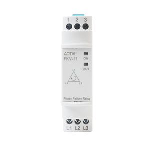 Relé de Protección Trifásico de Alta Potencia en Miniatura FKV-11, CA 380V 50/60Hz Ajustable 30%, Montaje en Riel DIN, Monitor de Falla de Fase - Product Image 2