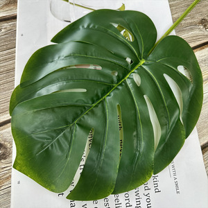 Artificial Turtle Leaves & <b>Large</b> Palm Leaves Single Stem Plants Home Living Room Decor Wholesale - Product Image 2
