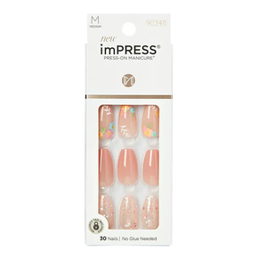 <span class=keywords><strong>Uñas</strong></span> Postizas Hechas a Mano Ffin, <span class=keywords><strong>Uñas</strong></span> con Líneas <span class=keywords><strong>Rosas</strong></span> y Negras con Diseños de Pedrería Plana - Product Image 1