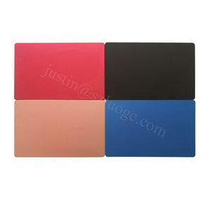 Custom 1mm in metallo biglietto da visita in bianco multicolore carta di nome in alluminio anodizzato inciso al Laser carta portafoglio per regalo d'affari - Product Image 2