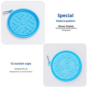 इको फ्रेंडली सिलिकॉन ढहने वाला पालतू कटोरा यात्रा कुत्ते पानी भोजन भोजन करने वाले पानी की डिश फोल्डेबल आउटडोर पोर्टेबल बिल्ली भोजन कटोरा - Product Image 3