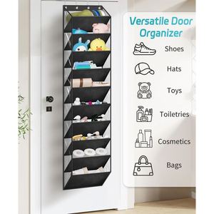 Folding Hanging Over Door Organizer with 5 Clear Dust-Proof Pocket Organizer for Kid's Toys - Product Image 6