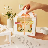 Boîte à gâteaux personnalisée pour mariage, anniversaire, emballage alimentaire, papier enduit, logo imprimé, vente en gros, luxe, Chine, recyclable, dossiers