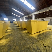 Trémie de déversement automatique de collecte de déchets de construction/bac basculant de chariot élévateur
