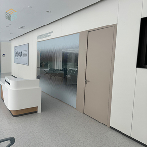 Sistema de Partición de Oficina Insonorizada sin Marco, Perfil de Aluminio, Pared de Vidrio, Fábrica de Paredes Divisorias - Product Image 1
