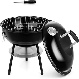En Stock, Horno Portátil Desmontable de 14 Pulgadas para Asar al Aire Libre, Parrilla para Barbacoa con Termómetro, Horno para Asar en el Patio - Product Image 1