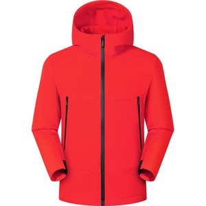 Solid Color Softshell Hooded <b>Windbreaker</b> Jacket Unisex Outdoor Wear Windproof Travel Road Trip Workwear Event Clothing - Product Image 2