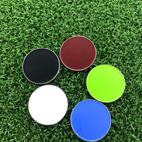 Vente en gros, en vrac, prêt à expédier, plusieurs couleurs, impression UV, Logo personnalisé, support de pièce, accessoires de Golf, marqueur de balle de Golf en métal