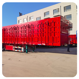 Semi-remorque de fret à ridelles rabattables en acier de 16 m, robuste, à 3 essieux, à vendre - Product Image 6