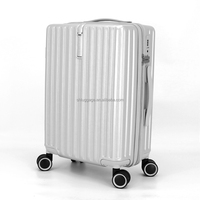 Valise intelligente légère et durable en ABS+PC, 20 pouces, 4 roues, élégante, avec logo personnalisé, valise à roulettes