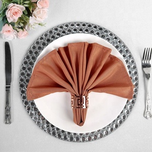 Terracota Khăn Ăn Trang Trí Hình Con Sò Gấp Gọn Hình Hoa Khăn Ăn Miệng Bàn Ăn Khách Sạn Đám Cưới - Product Image 2