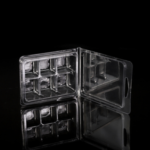 Velas de plástico transparente perfumadas colgantes, cubos de concha, molde de 6 cavidades, embalaje de concha de almeja, contenedores de cera derretida para <span class=keywords><strong>Tartas</strong></span> de cera - Product Image 4