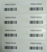 Personnalisé 3M57817 blanc PET code-barres adhésif étiquette autocollant étanche à l'huile pour téléphones mobiles électronique grand public UV vinyle